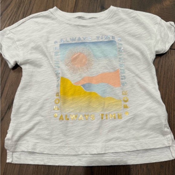 Always Time Graphic Tee Girls Carters 5T - Picture 1 of 2